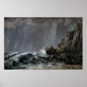Downpour bei Etretat Poster (Vorne)