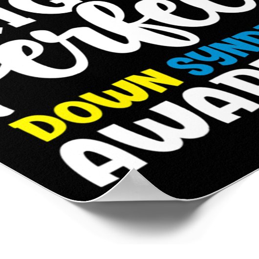 Downright Perfect Down Syndrome Awareness Novelty Poster (Ecke)
