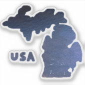 Downriver Michigan Aufkleber (Vorderseite)