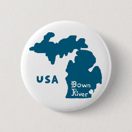 Downriver Michigan Blue Button