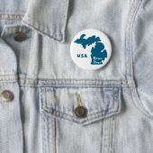 Downriver Michigan Blue Button (Beispiel)