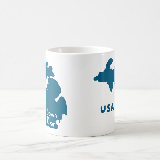 Downriver Michigan Blue Kaffeetasse (Mittel)