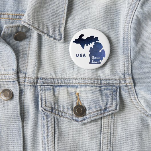 Downriver Michigan Button (Beispiel)