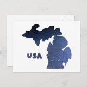 Downriver Michigan Postkarte (Vorne/Hinten)