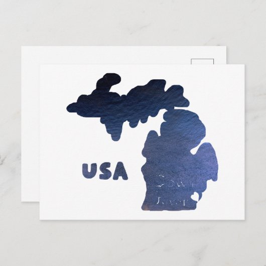 Downriver Michigan Postkarte (Vorne/Hinten)