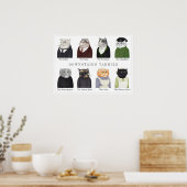 DOWNSTAIRS TABBIES Poster (Küche)