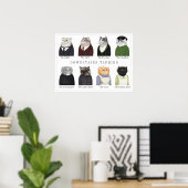 DOWNSTAIRS TABBIES Poster (Heimbüro)