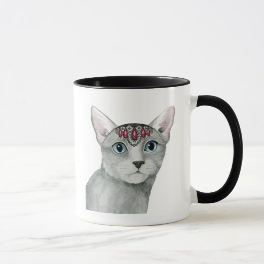 Downton Cat | Bejewelen Tasse (Rechts)