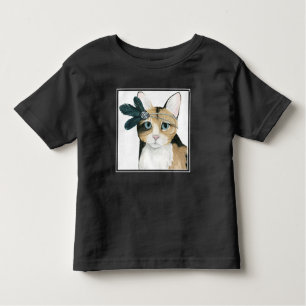 Downton Cat   Mit Federn bekleidet. Kleinkind T-shirt