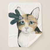 Downton Cat | Mit Federn bekleidet. Sherpadecke (Vorderseite)