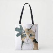 Downton Cat | Mit Federn bekleidet. Tasche (Vorderseite)