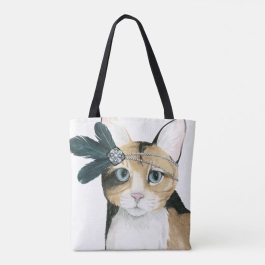 Downton Cat | Mit Federn bekleidet. Tasche (Rückseite)