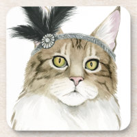 Downton Cat | Mit Federn verziert