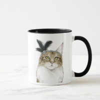 Downton Cat | Mit Federn verziert