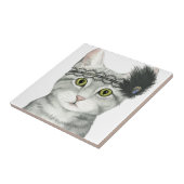 Downton Cat | mit Spitze geschweißt Fliese (Seite)