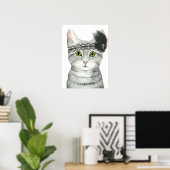 Downton Cat | mit Spitze geschweißt Poster (Heimbüro)