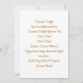 Downton Delight | Elegant Tea Einladung (Rückseite)