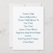 Downton Delight | Richtige Ansammlung Einladung (Rückseite)