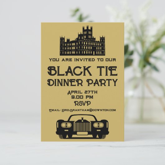 Downton Themed Dinner Party (Stehend Vorderseite)