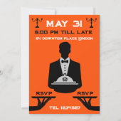 Downton Themed Dinner Party Einladung (Rückseite)