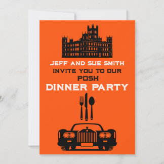 Downton Themed Dinner Party Einladung