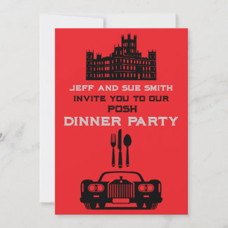 Downton Themed Dinner Party Einladung