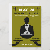 Downton Themed Dinner Party Einladung (Rückseite)