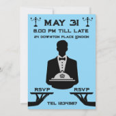 Downton Themed Dinner Party Einladung (Rückseite)
