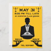 Downton Themed Dinner Party Einladung (Rückseite)