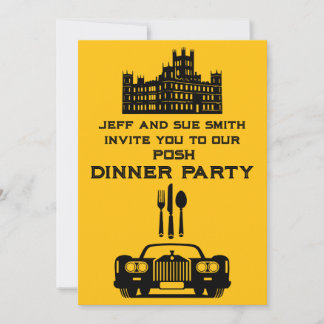 Downton Themed Dinner Party Einladung