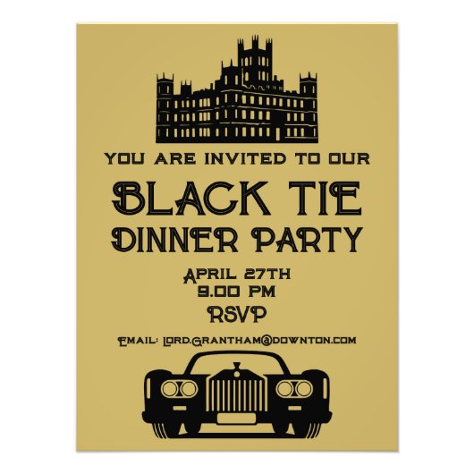 Downton Themed Dinner Party Fotodruck (Vorne)