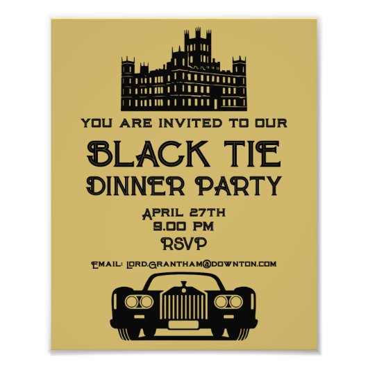 Downton Themed Dinner Party Fotodruck (Vorne)