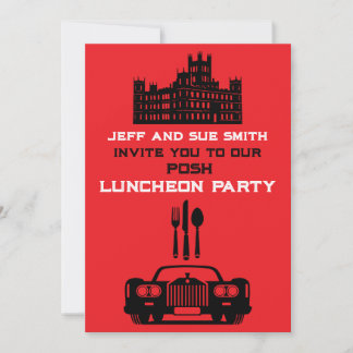 Downton Themed Luncheon Party Einladung