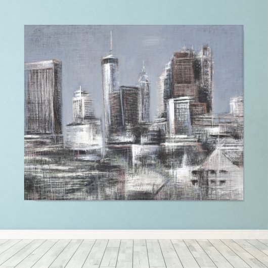 Downtown Atlanta, Georgia - Canvas Print Leinwanddruck (Insitu (Holzboden))