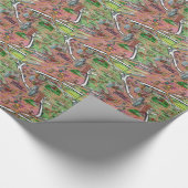 Downtown Atlanta Georgia Cartoons Map Geschenkpapier (Ecke)