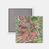 Downtown Atlanta Georgia Magnet (Vorderseite/Rückseite)