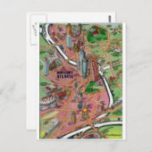 Downtown Atlanta Georgia Postkarte (Vorne/Hinten)