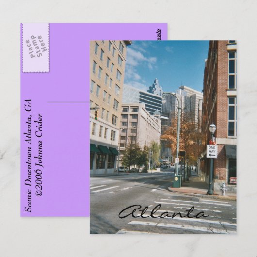 Downtown Atlanta Postkarte (Vorne/Hinten)