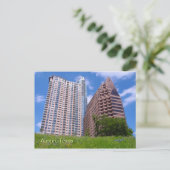 Downtown Austin mit Bluebonnets Postkarte (Stehend Vorderseite)