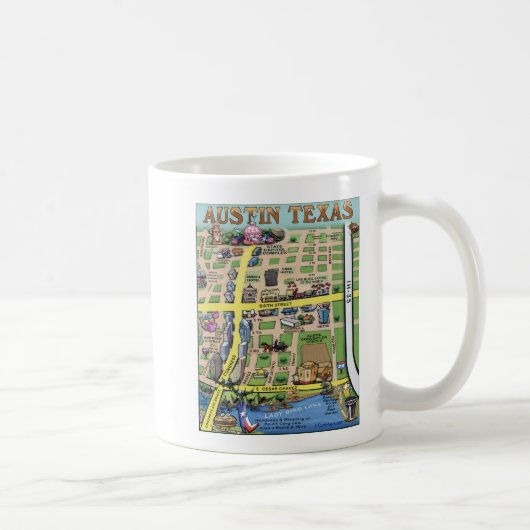 Downtown Austin Texas 14 Kaffeetasse (Rechts)
