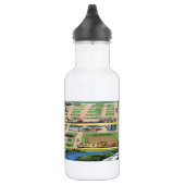 Downtown Austin Texas Cartoons Map Trinkflasche (Rechts)