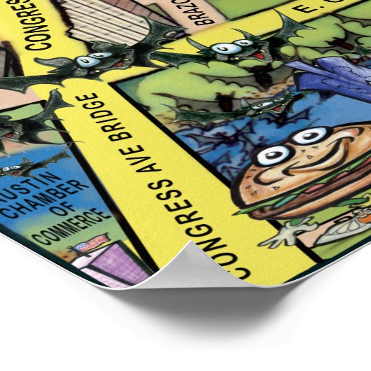 Downtown Austin Texas Poster (Ecke)