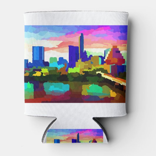 Downtown Austin Texas Skyline Dosenkühler (Vorderseite)