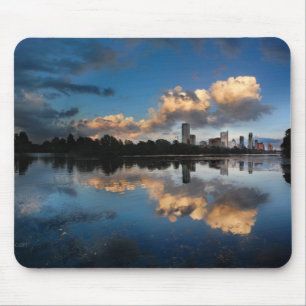 Downtown Austin Texas Skyline Sunset Ladybird Lake Mousepad