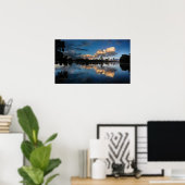 Downtown Austin Texas Skyline Sunset Ladybird Lake Poster (Heimbüro)