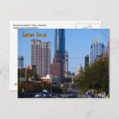 Downtown Austin, Texas, Zoomed Postkarte (Vorne/Hinten)