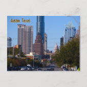 Downtown Austin, Texas, Zoomed Postkarte (Vorderseite)