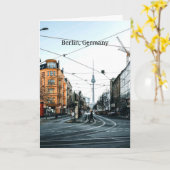 Downtown Berlin, Deutschland Foto Karte (Gelbe Blume)