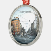 Downtown Berlin, Deutschland fotografieren Ornament Aus Metall (Links)