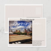 Downtown Birmingham Postkarte (Vorne/Hinten)
